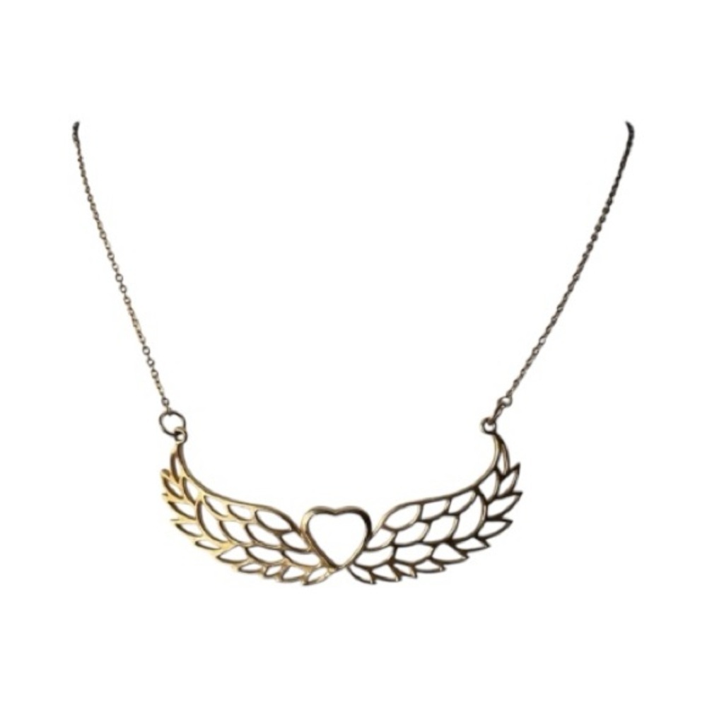 NIB-LAVISHY-WINGED HEART NECKLACE